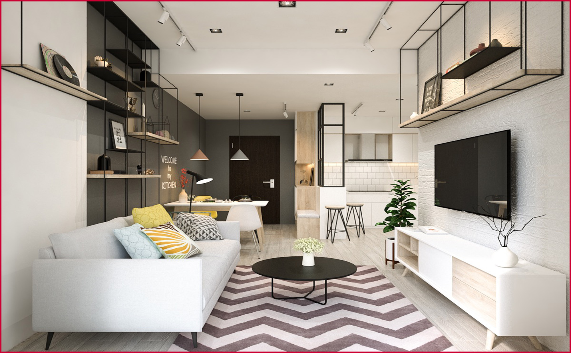 THIẾT KẾ NỘI THẤT CĂN HỘ SUNRISE RIVERSIDE B-04.11
